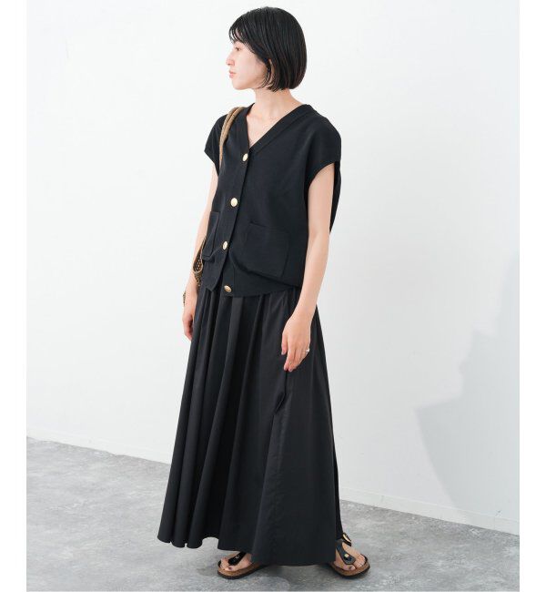 Spick and Span「《WEB限定 / 追加》ウォッシャブルVネックニットベスト」|ベスト・ジレ|