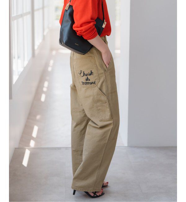 Spick and Span「刺繍ペインターパンツ」|チノ|