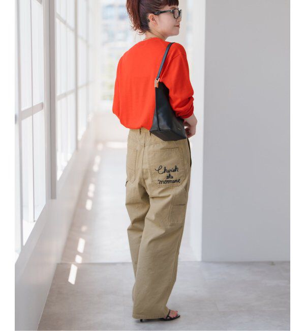 Spick and Span「刺繍ペインターパンツ」|チノ|