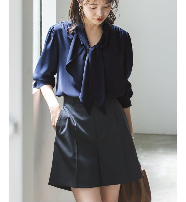 NOBLE「《WEB限定追加》ロイヤルサテンボウタイブラウス 4」|シャツ・ブラウス|