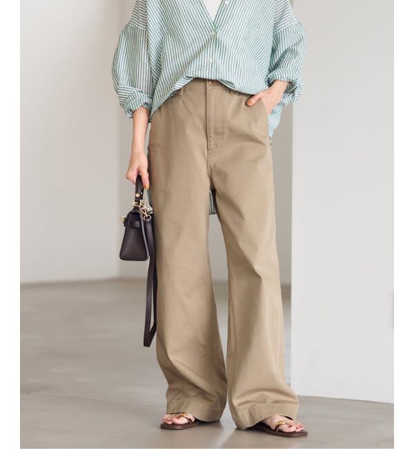 FRAMeWORK「≪追加≫OVER SIZED CHINO パンツ」|チノ|ベージュ