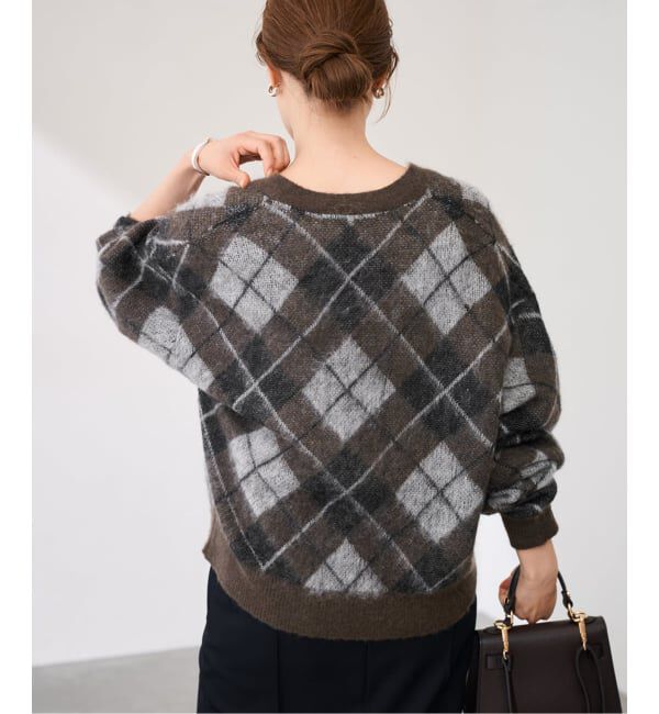 FRAMeWORK「アーガイルVネックカーディガン」|カーディガン|