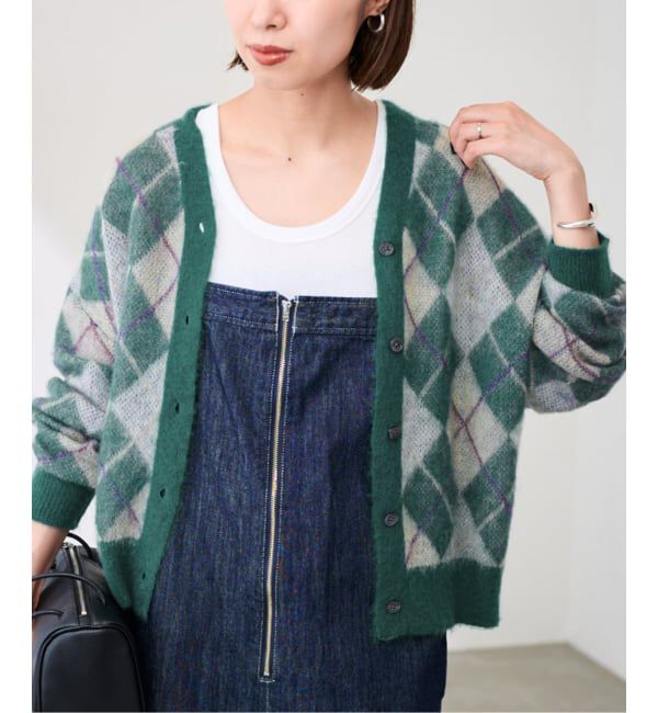 FRAMeWORK「アーガイルVネックカーディガン」|カーディガン|