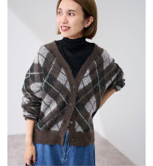 FRAMeWORK「アーガイルVネックカーディガン」|カーディガン|