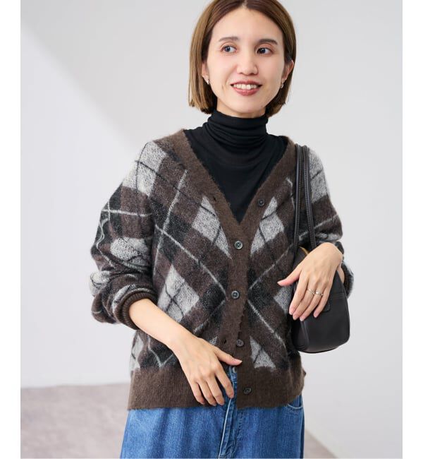 FRAMeWORK「アーガイルVネックカーディガン」|カーディガン|