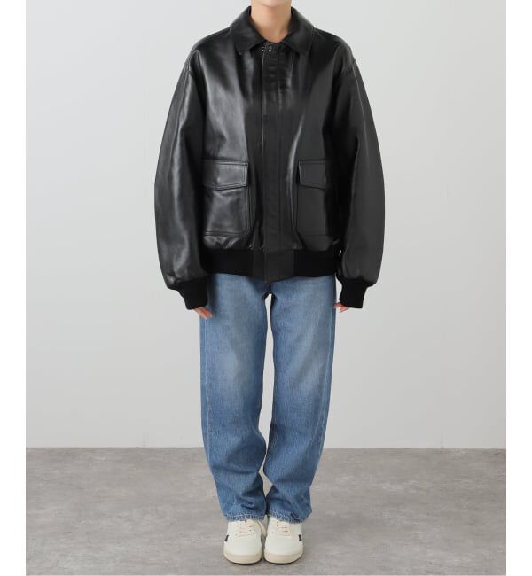 FRAMeWORK「LOEFF/ロエフ LAMB LTR FLHT ジャケット」|ライダースジャケット|