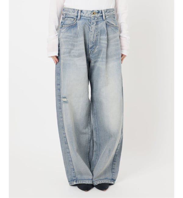 Spick and Span「5 1/2 TUCKBARREL DENIM」|デニム|