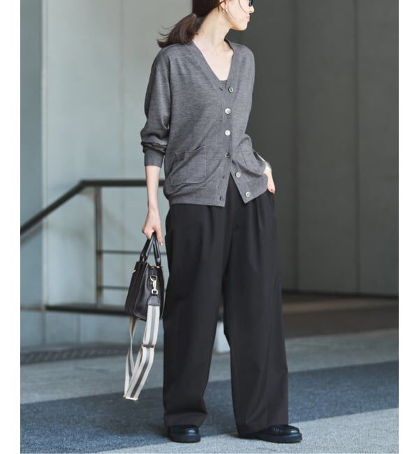 FRAMeWORK「≪WEB限定 / 追加≫イタリアヤーン basic Vネックカーディガン」|カーディガン|