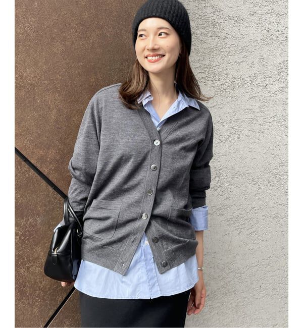 FRAMeWORK「≪WEB限定 / 追加≫イタリアヤーン basic Vネックカーディガン」|カーディガン|