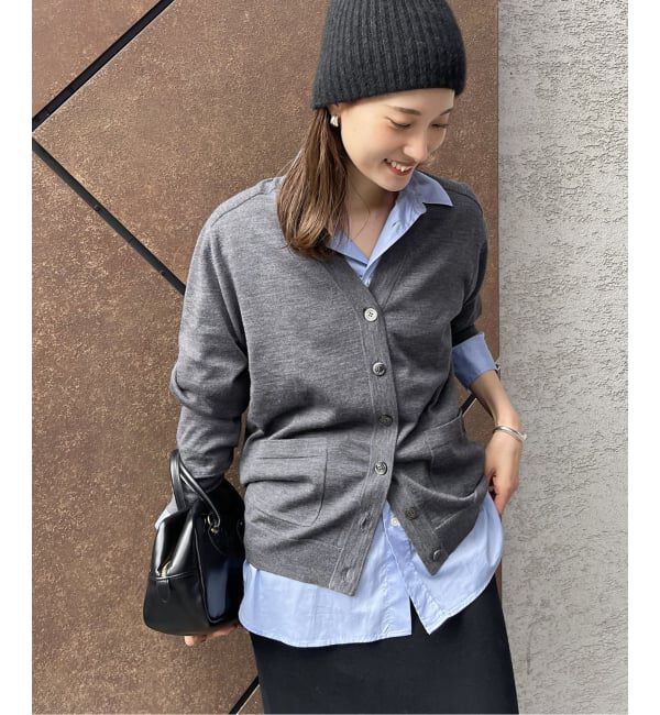 FRAMeWORK「≪WEB限定 / 追加≫イタリアヤーン basic Vネックカーディガン」|カーディガン|