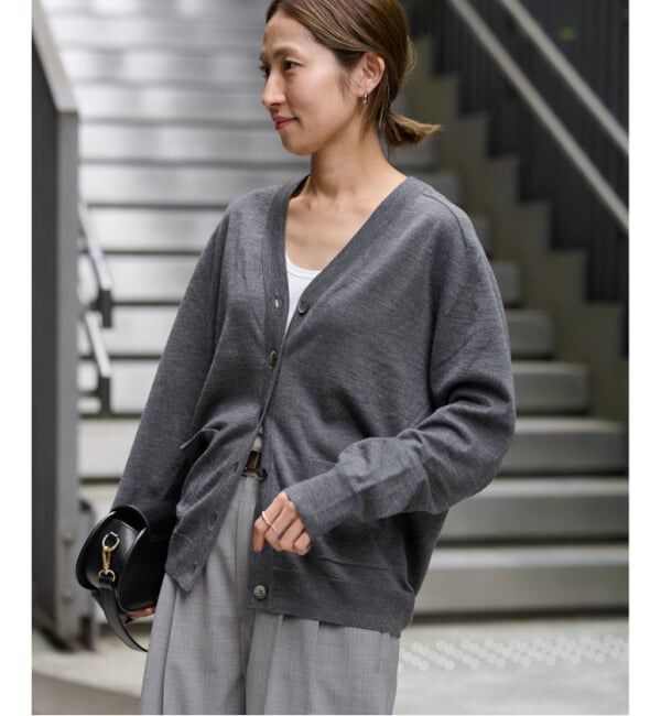 FRAMeWORK「≪WEB限定 / 追加≫イタリアヤーン basic Vネックカーディガン」|カーディガン|