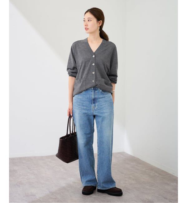 FRAMeWORK「≪WEB限定 / 追加≫イタリアヤーン basic Vネックカーディガン」|カーディガン|