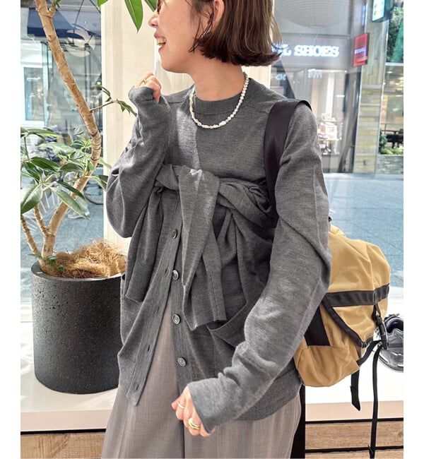 FRAMeWORK「≪WEB限定 / 追加≫イタリアヤーン basic Vネックカーディガン」|カーディガン|