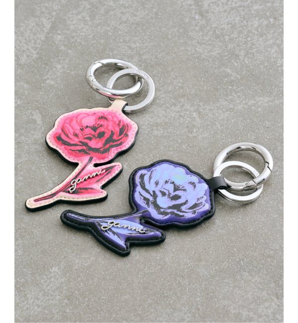 U by SPICK&SPAN「GANNI/ガニー Flower Keyring」|キーケース|