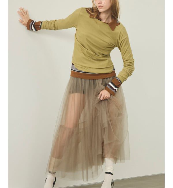 Glyph「Glyph Tulle Skirt」|スカート|グレー