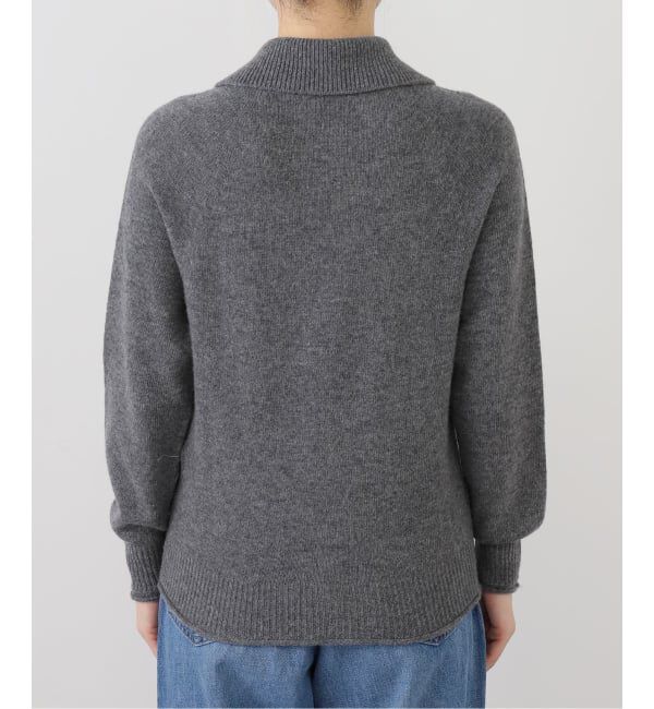 U by SPICK&SPAN「LACOSTE/ラコステ HALF BUTTON ニットプルオーバー」|ニット・セーター|