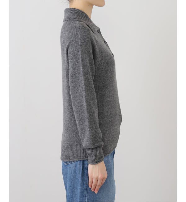 U by SPICK&SPAN「LACOSTE/ラコステ HALF BUTTON ニットプルオーバー」|ニット・セーター|