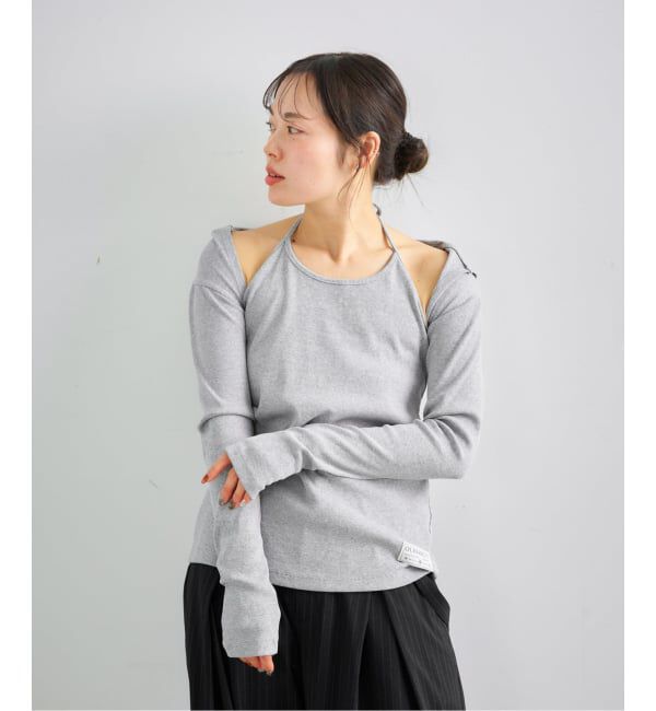 U by SPICK&SPAN「《予約》【OURSAALTY / アワーサールティー】 Rhythmic Set Up」|Tシャツ・カットソー|グレー