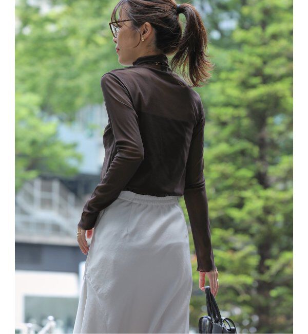  「【洗える】シアースタンドプルオーバー」|Tシャツ・カットソー|