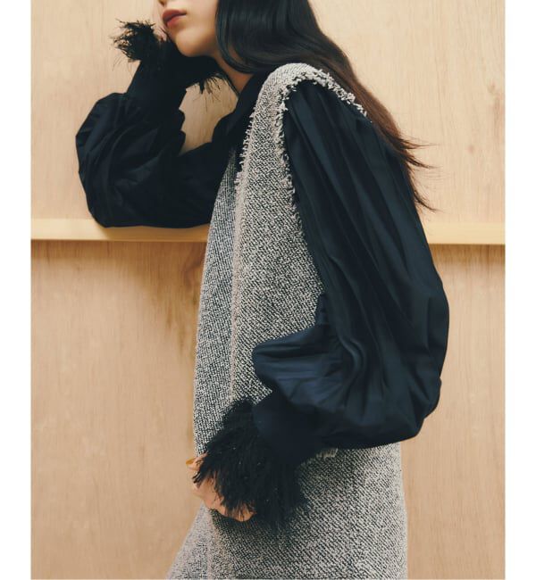  「【洗える】ツイードミニジャンスカ」|ワンピース|