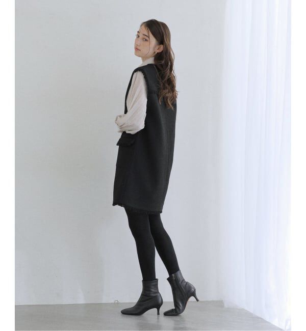  「【洗える】ツイードミニジャンスカ」|ワンピース|