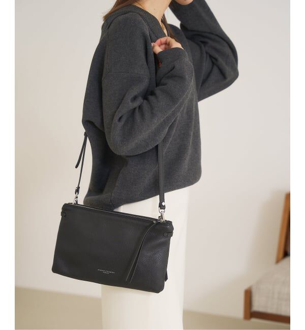  「《WEB限定》GIANNI CHIARINI/ジャン二 キアリー二  HARMY2POCKET」|ショルダー・メッセンジャー|ブラック