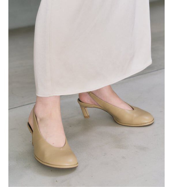  「《予約》5.5cmオブリークスリングバック」|パンプス|