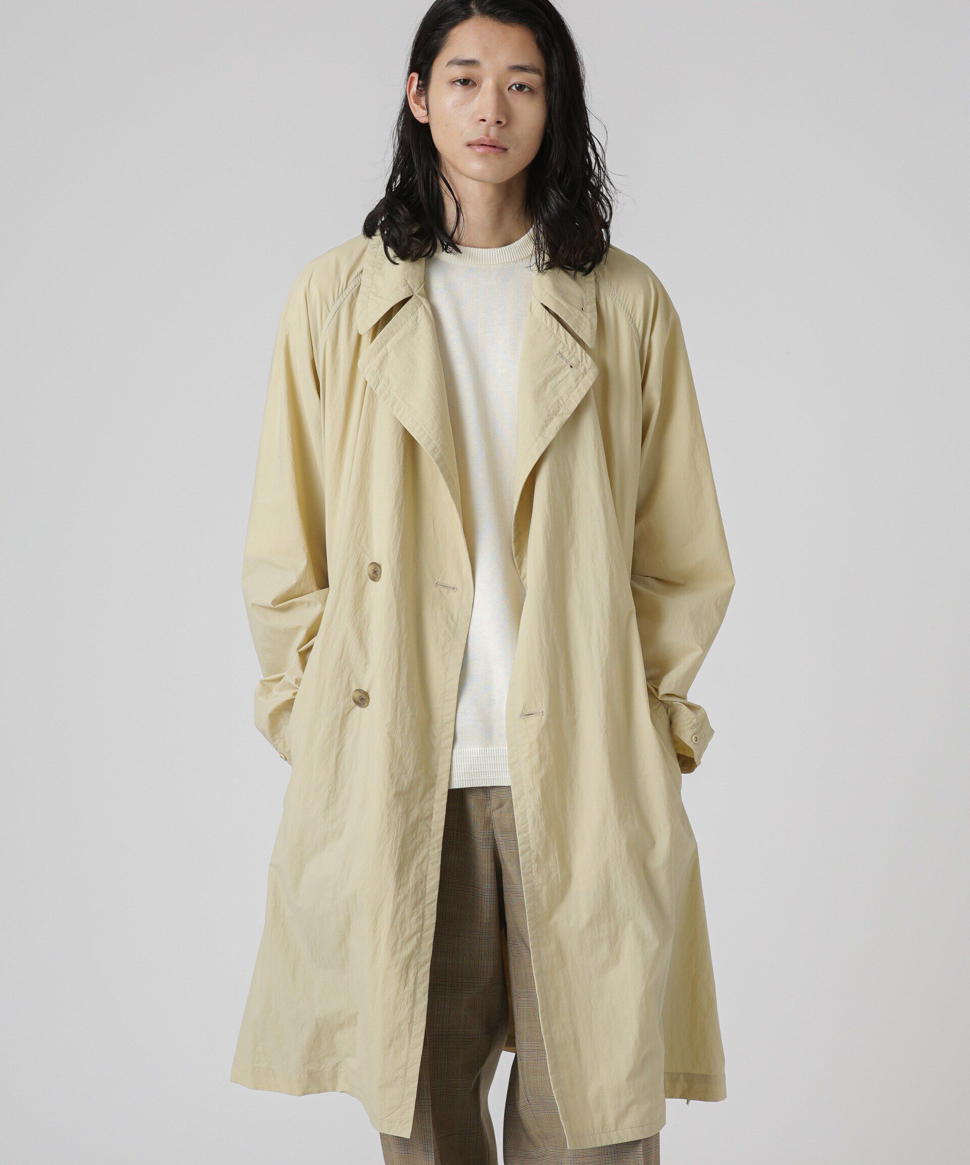 nano･universe「LB.03/「SQUALL PROOF」パッカブルステンカラーコート」|その他|ベージュ