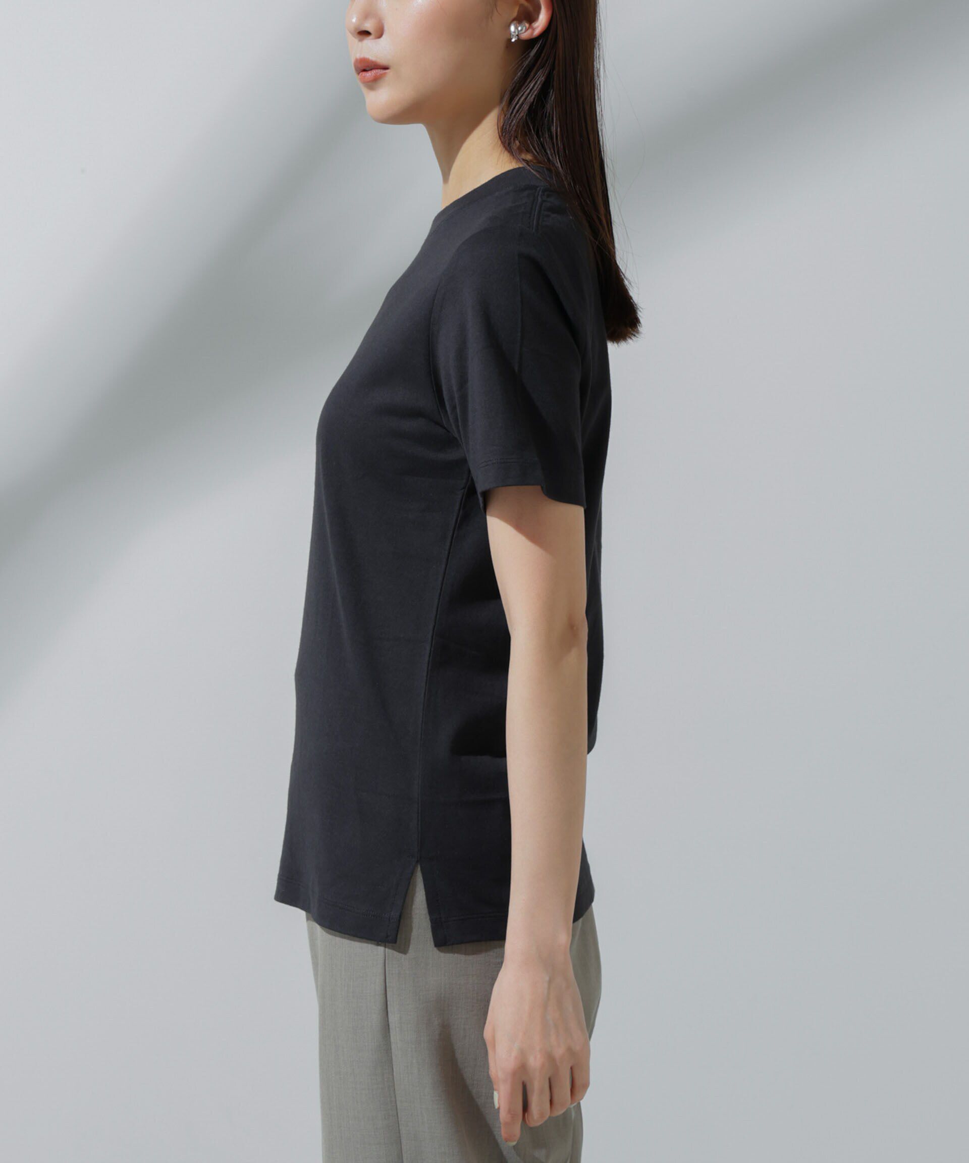 nano･universe「Anti Soaked(R) 汗染み防止 クルーネックTシャツ」|Tシャツ・カットソー|