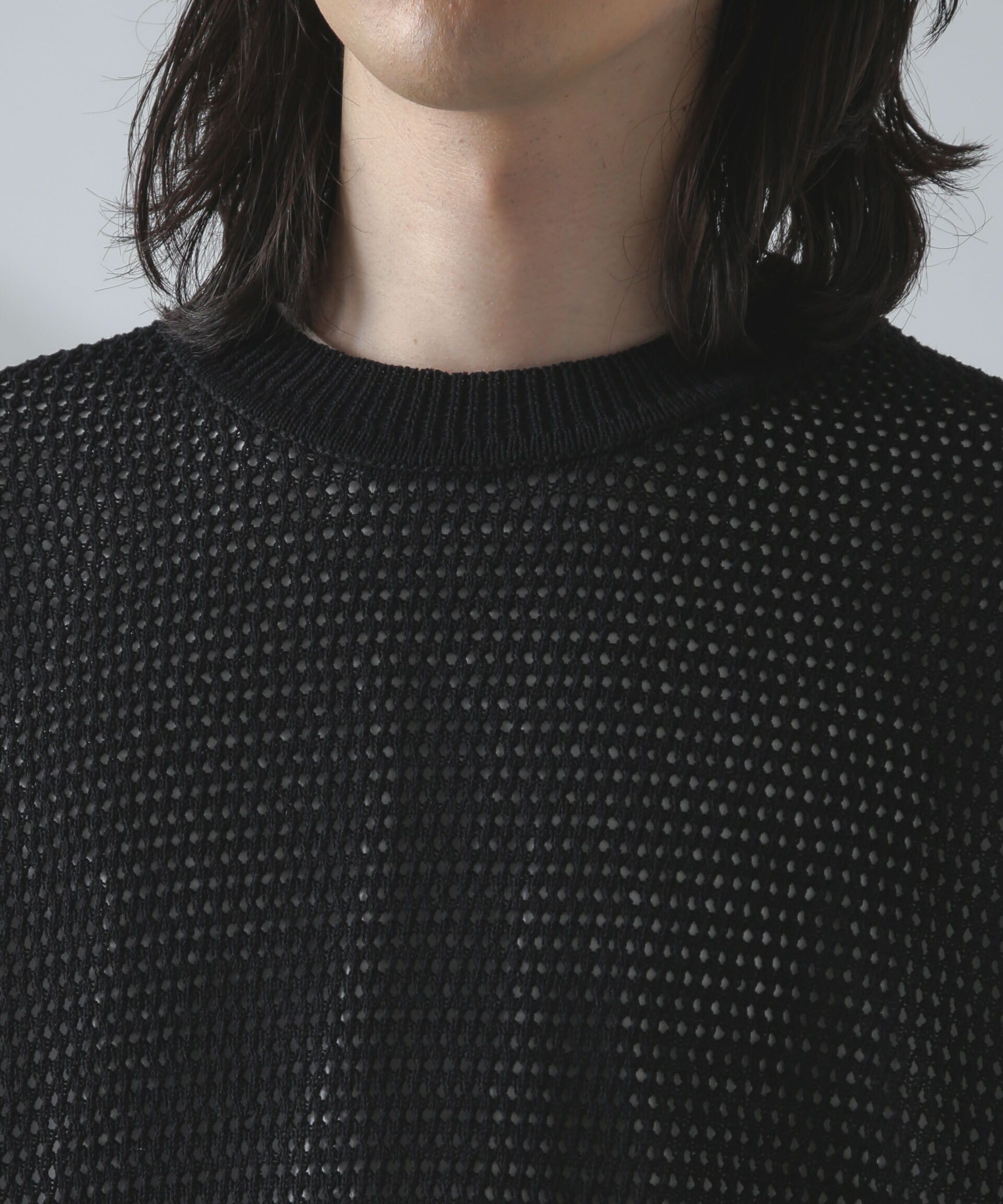 nano･universe「ギマアイレットボクシーニットプルオーバー」|ニット・セーター|