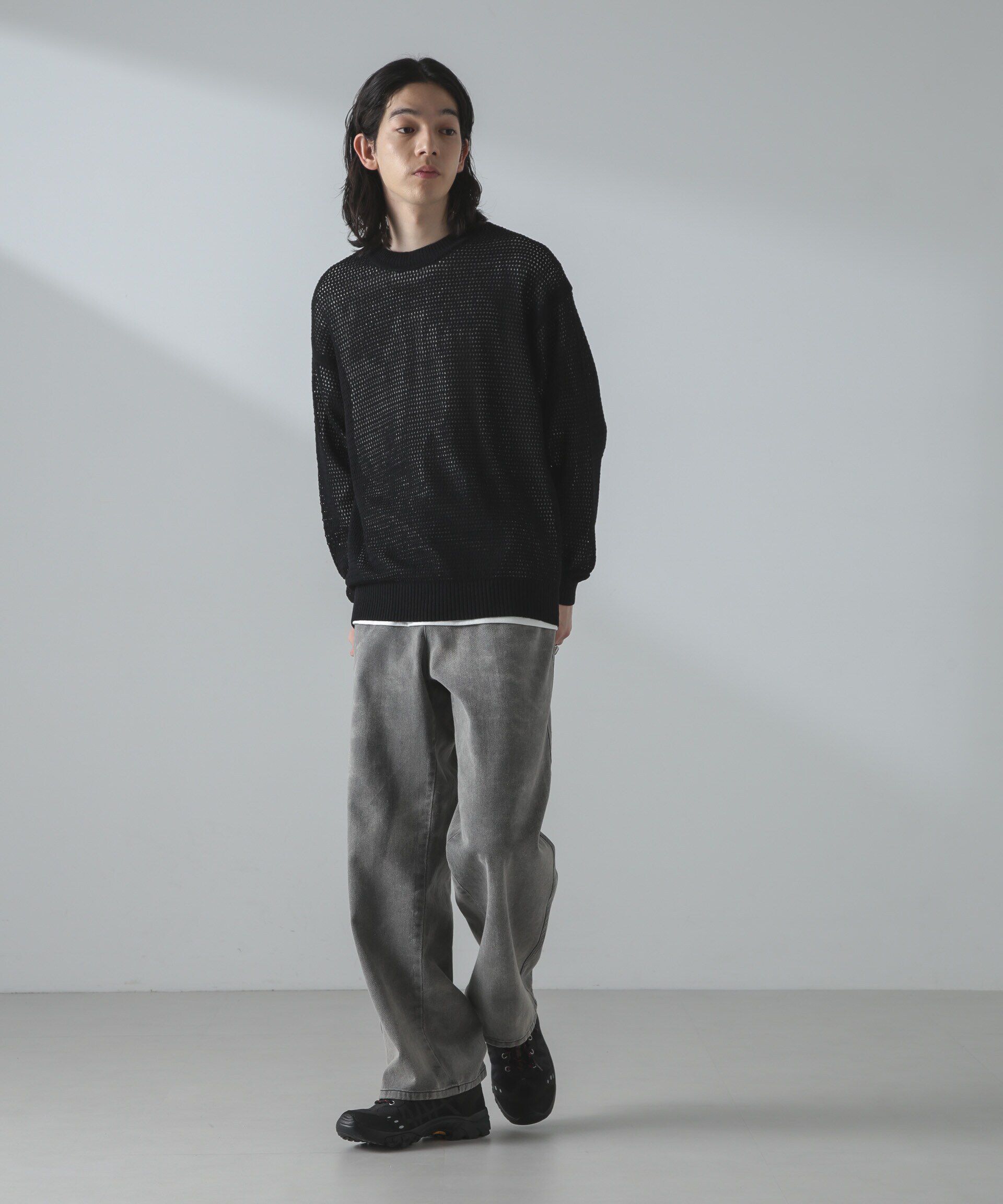 nano･universe「ギマアイレットボクシーニットプルオーバー」|ニット・セーター|