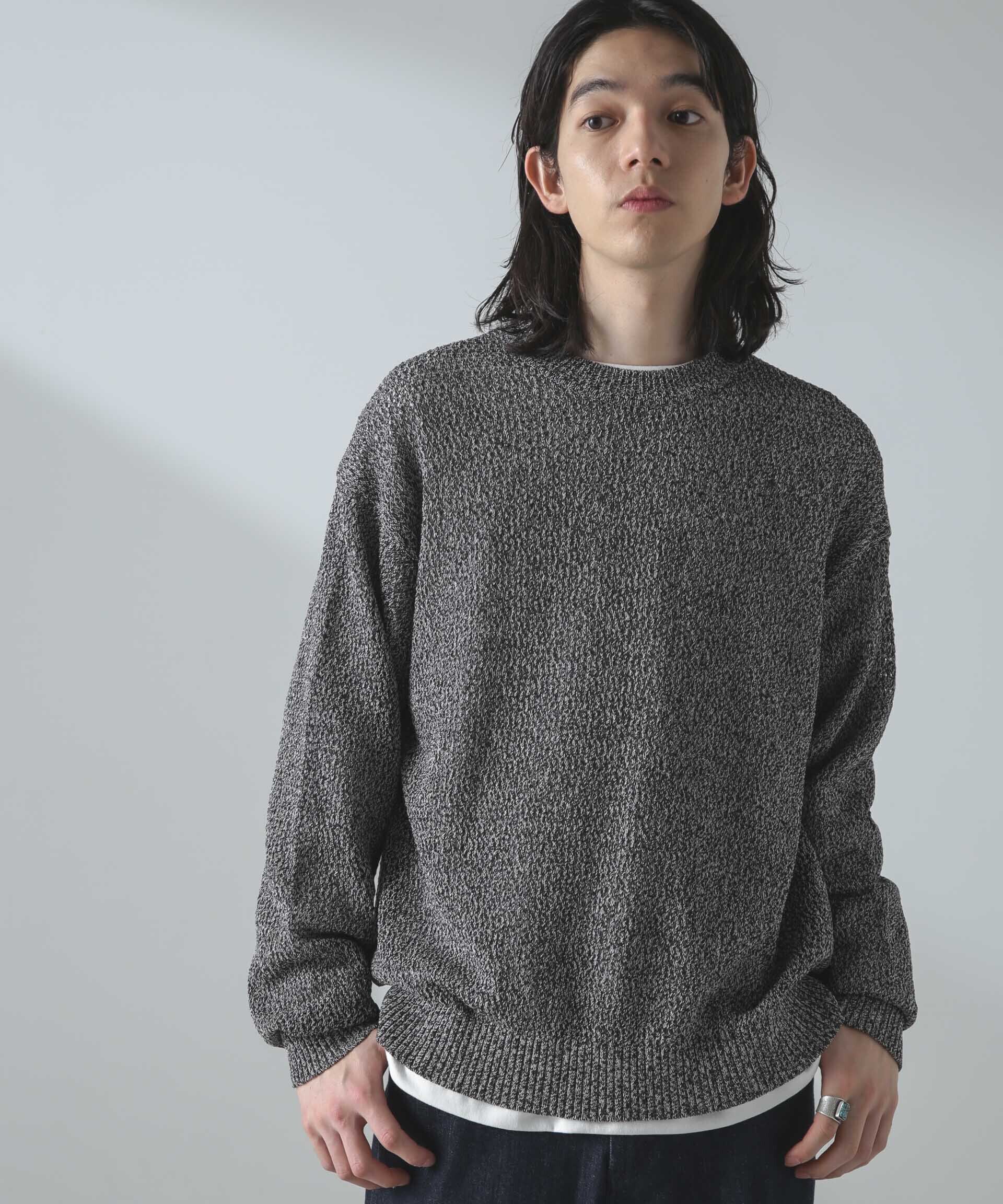 nano･universe「ギマアイレットボクシーニットプルオーバー」|ニット・セーター|