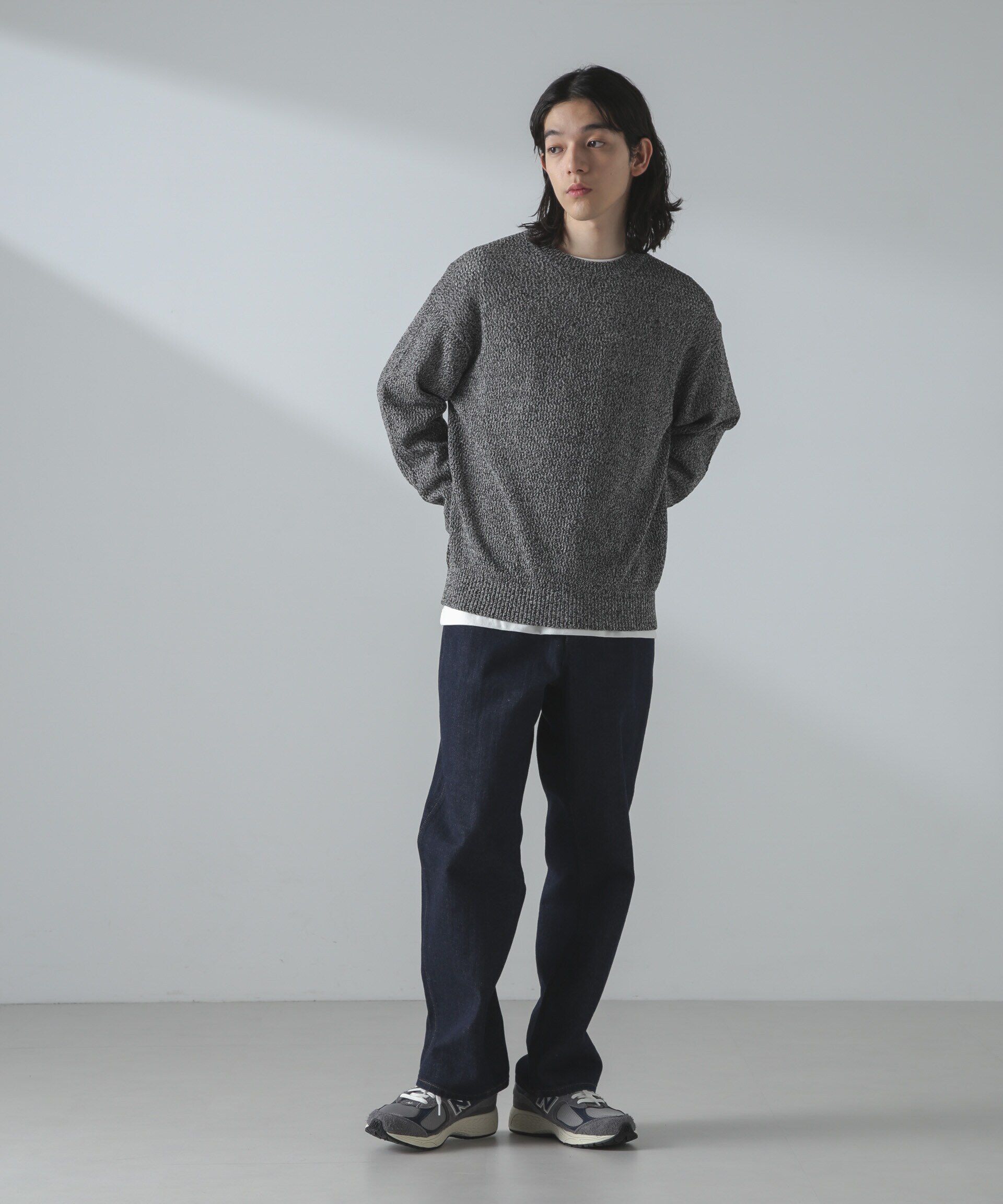 nano･universe「ギマアイレットボクシーニットプルオーバー」|ニット・セーター|