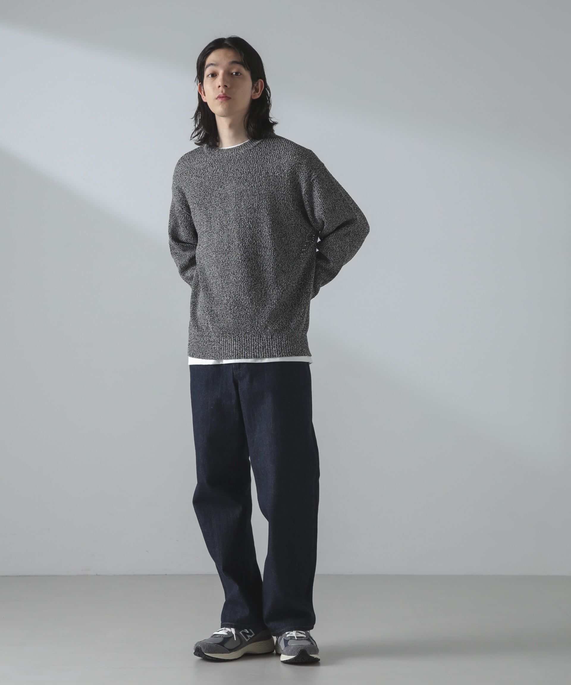 nano･universe「ギマアイレットボクシーニットプルオーバー」|ニット・セーター|