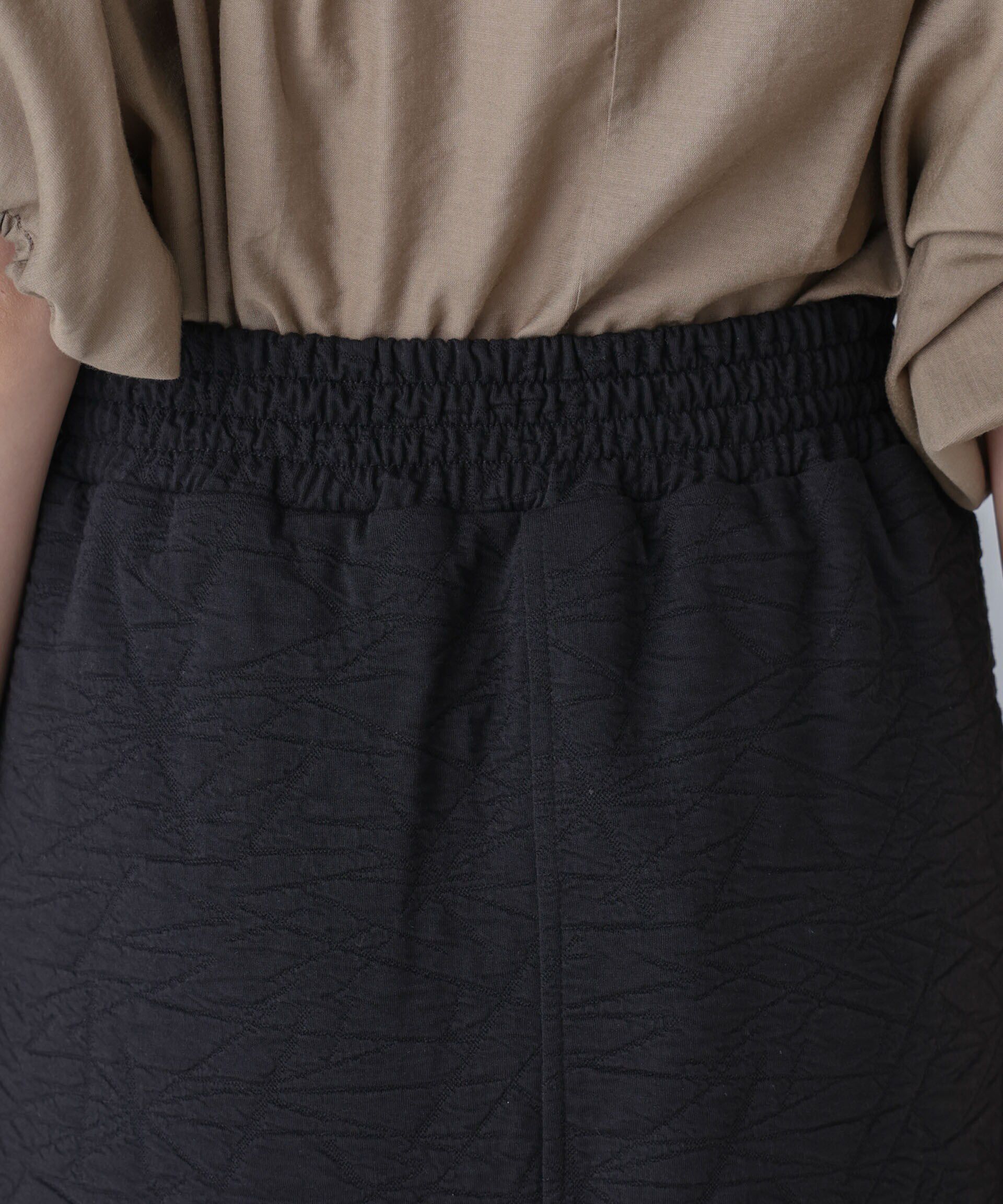 nano･universe「フクレジャガードカットナロースカート(セットアップ可)」|スカート|