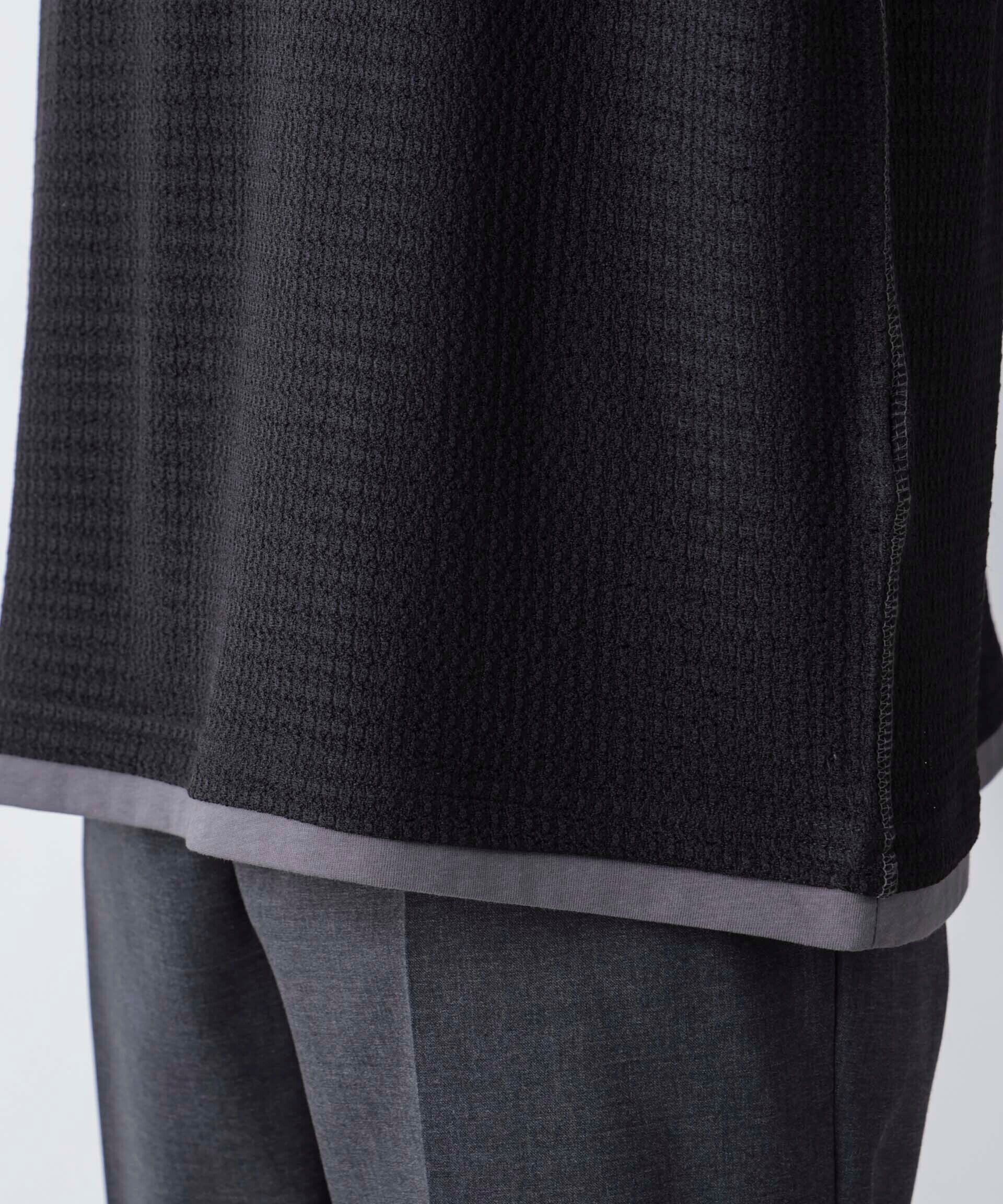 nano･universe「カラーステッチジャガードTシャツ 半袖」|Tシャツ・カットソー|