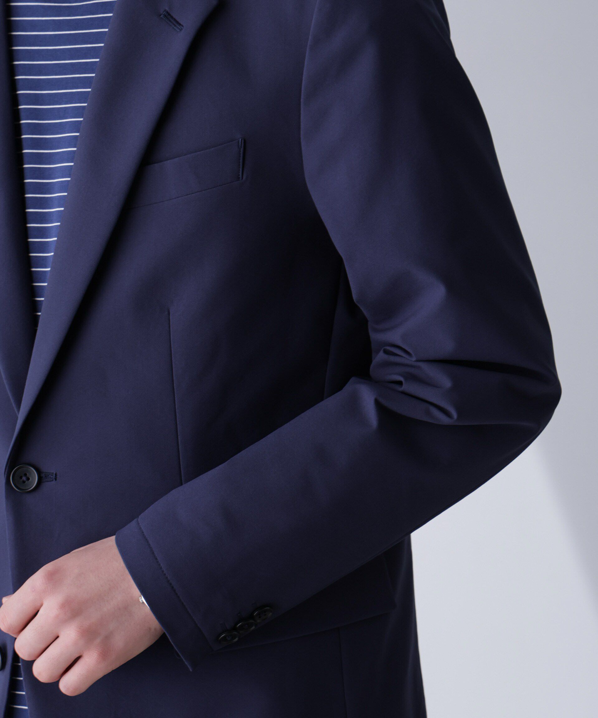 nano･universe「｢N JACKET PREMIUM｣TEXBRID(R)撥水ｳﾗﾄﾞｯﾄｽﾄﾚｯﾁｼﾞｬｹｯﾄ(ｾｯﾄ 」|スーツ|