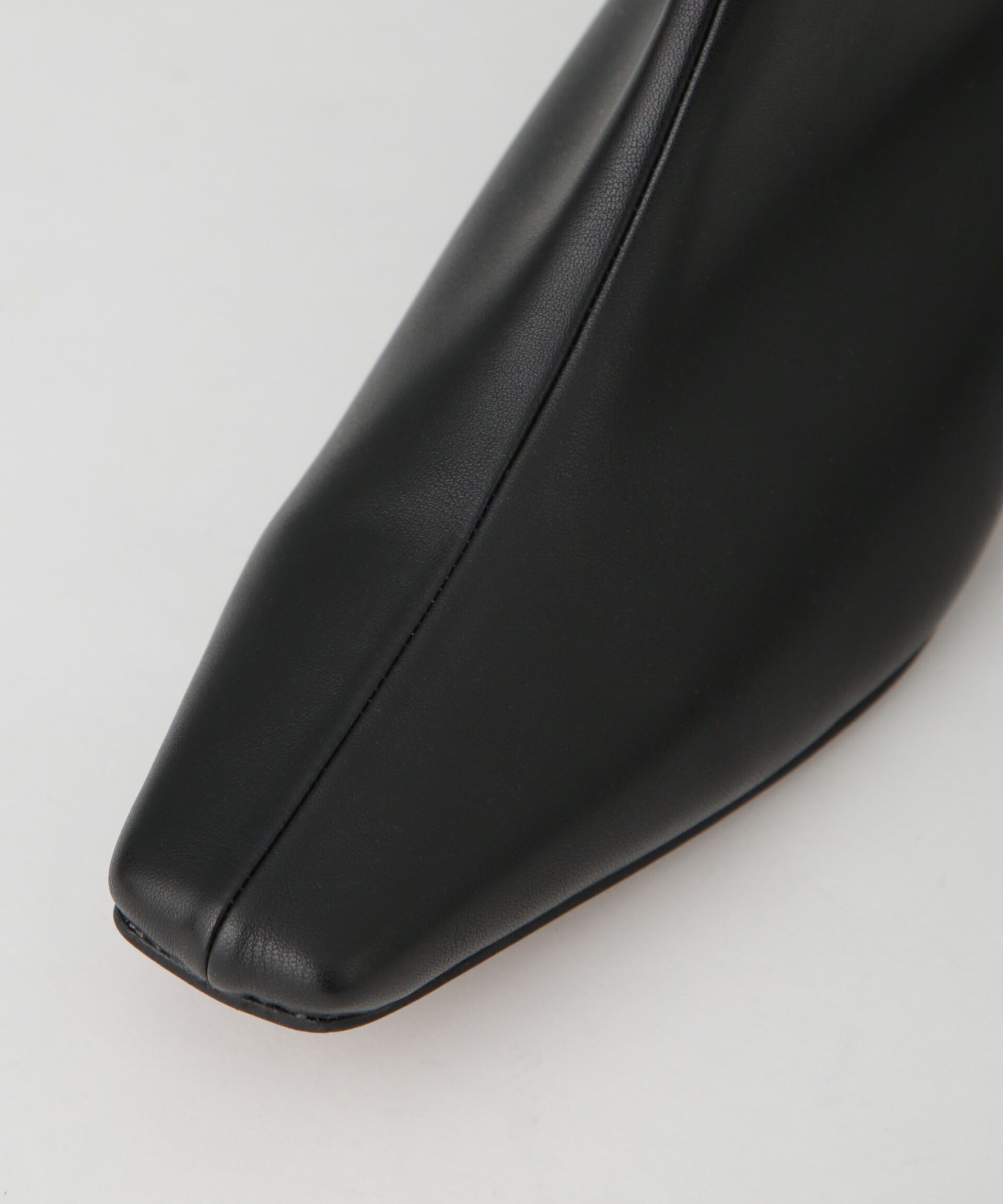 nano･universe「ストレッチスクエアトゥショートブーツ」|ビジネス・ドレスシューズ|