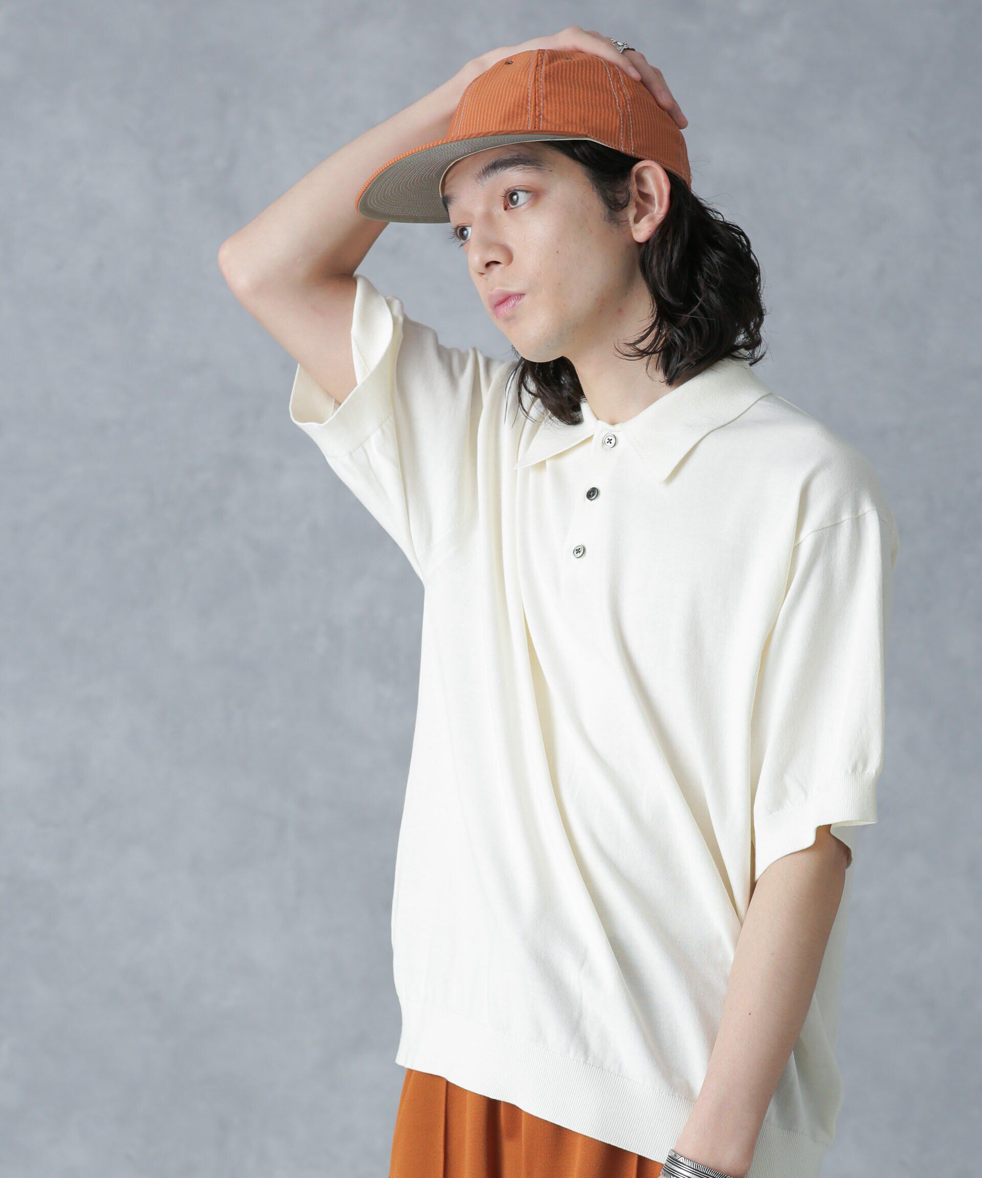 nano･universe「crepuscule/別注 S/S KNIT POLO」|Tシャツ・カットソー|