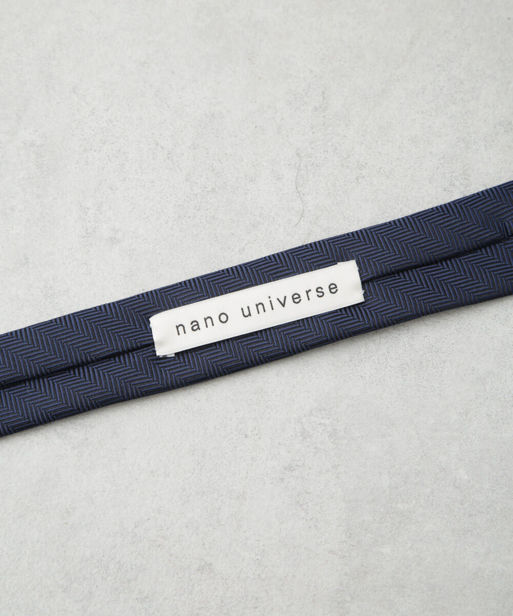 nano･universe「京都ウォッシャブルヘリンボーンソリッドネクタイ」|ネクタイ・蝶ネクタイ|