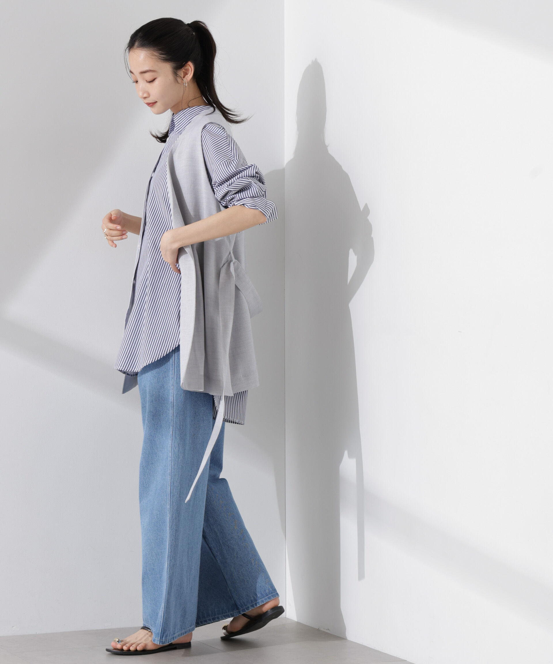 nano･universe「多機能素材ジレ(セットアップ可)」|テーラードジャケット|