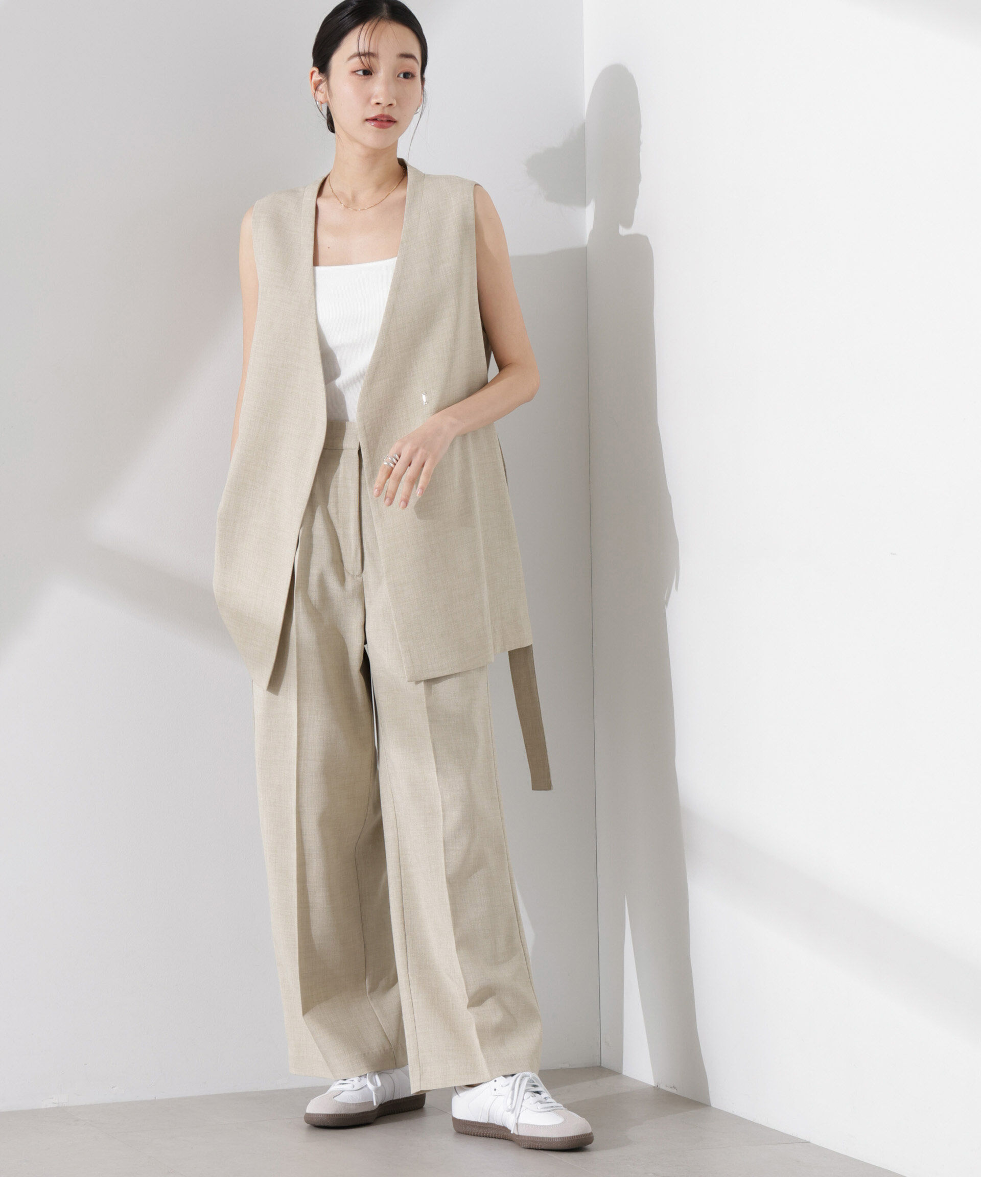 nano･universe「多機能素材ジレ(セットアップ可)」|テーラードジャケット|