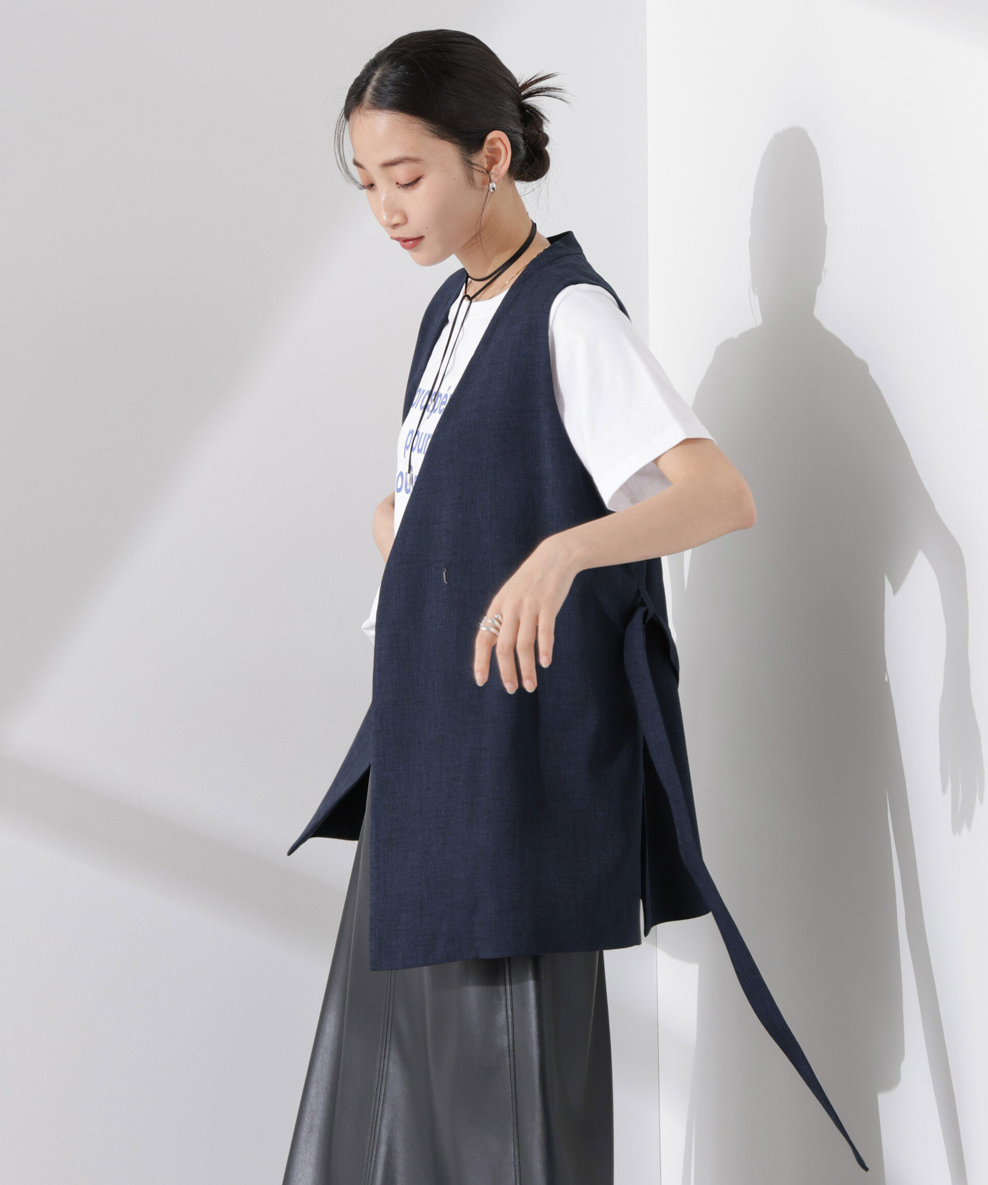 nano･universe「多機能素材ジレ(セットアップ可)」|テーラードジャケット|