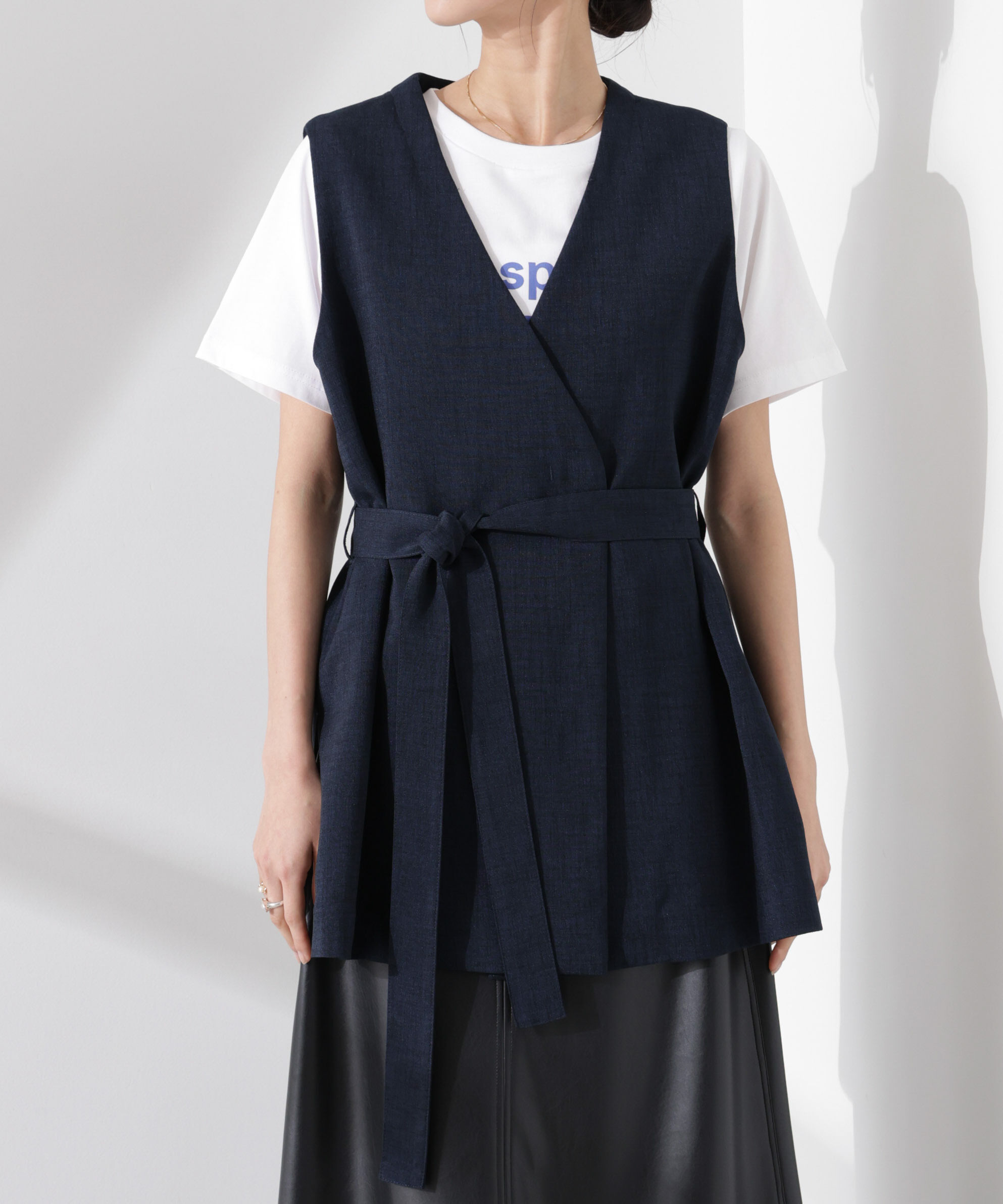 nano･universe「多機能素材ジレ(セットアップ可)」|テーラードジャケット|