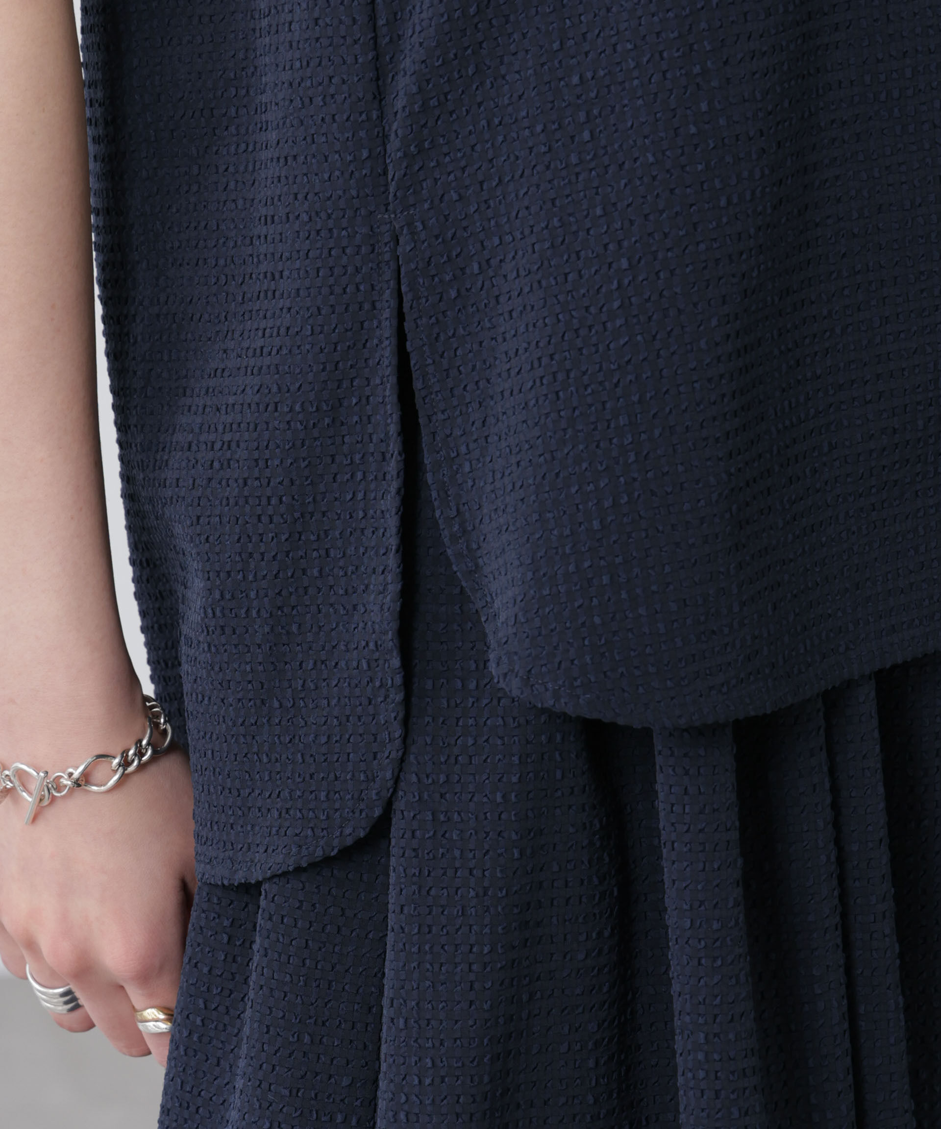 nano･universe「サッカーブラウス&times;スカートセットアップ」|ワンピース|