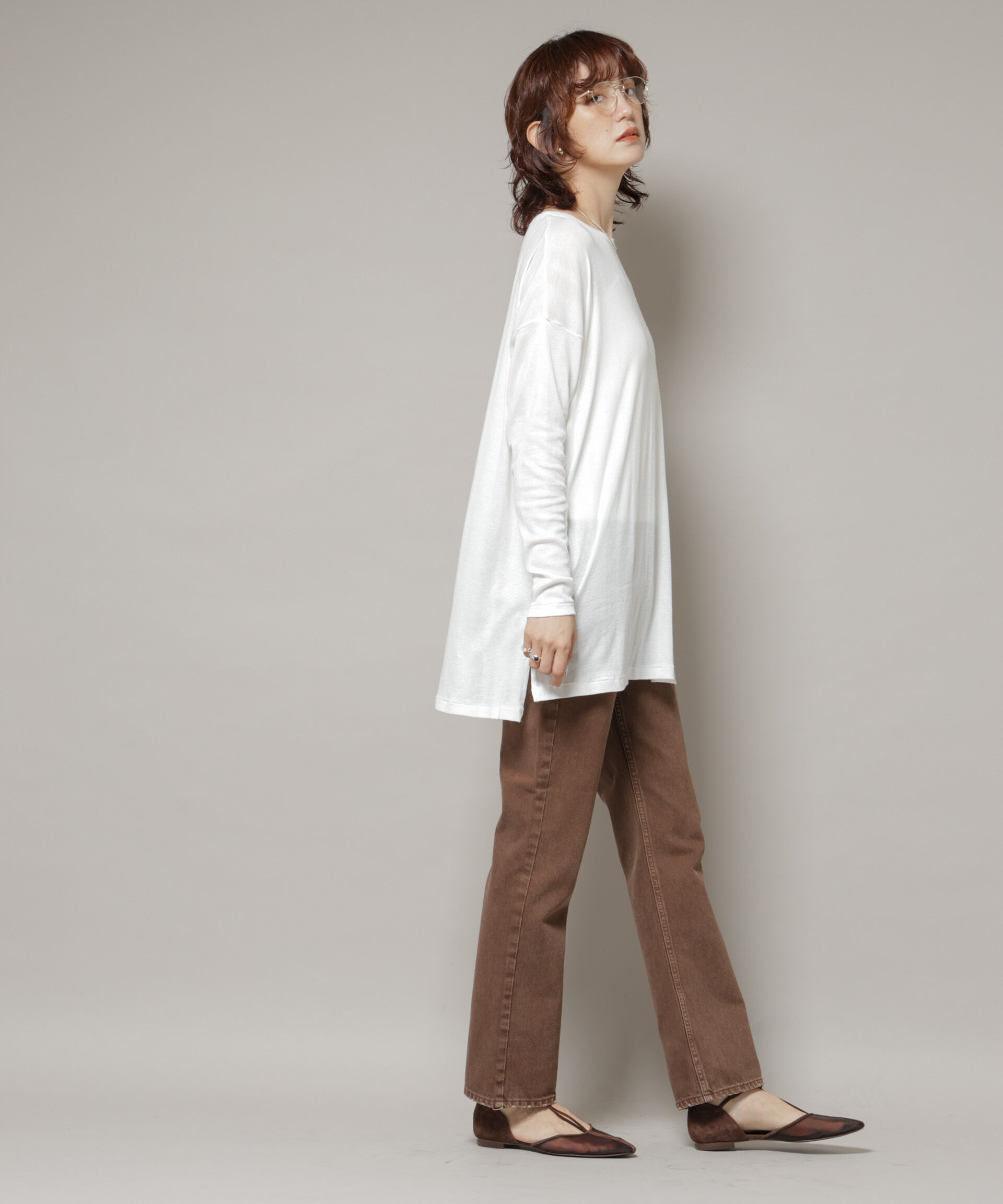 nano･universe「Robert P. Miller/Light Prib Crew L/S tee」|Tシャツ・カットソー|