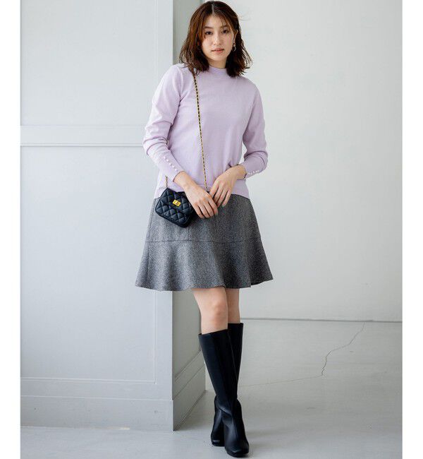 組曲「【WEB限定・2SET】バックレースツインセット」|カーディガン|