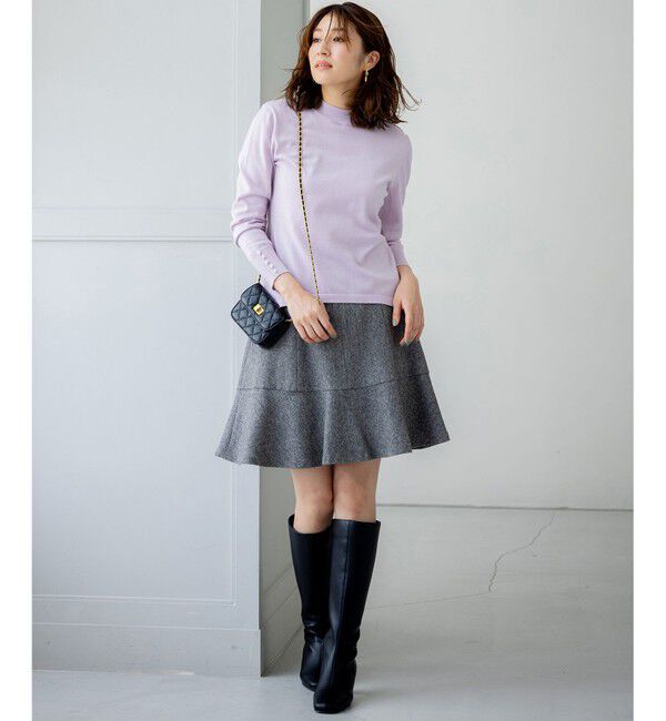 組曲「【WEB限定・2SET】バックレースツインセット」|カーディガン|