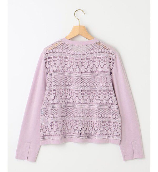 組曲「【WEB限定・2SET】バックレースツインセット」|カーディガン|