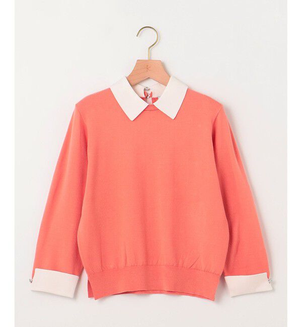 組曲「Elena襟付きニットプルオーバー」|ニット・セーター|